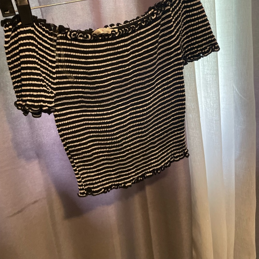 Off the shoulder crop top